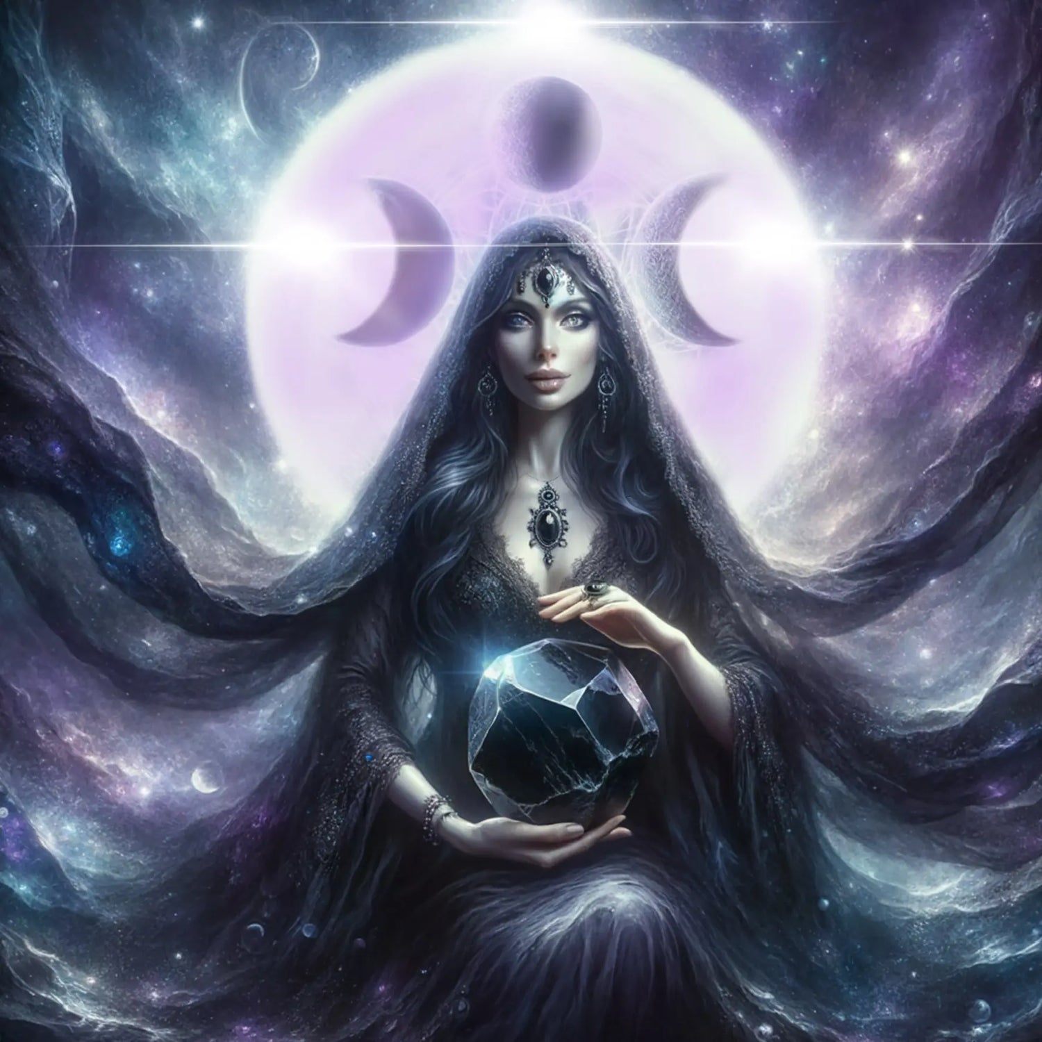 Hecate Goddess Obsidian
