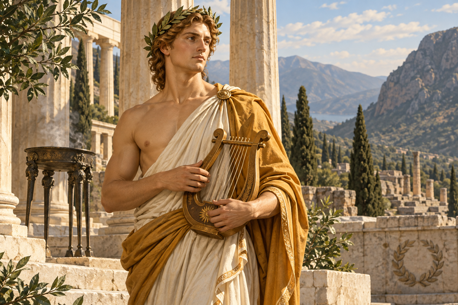 Apollo: Greek God of Prophecy, Music, Healing, Plague, and Light