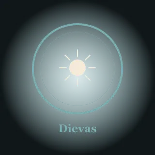 The Baltic pantheon and Dievas