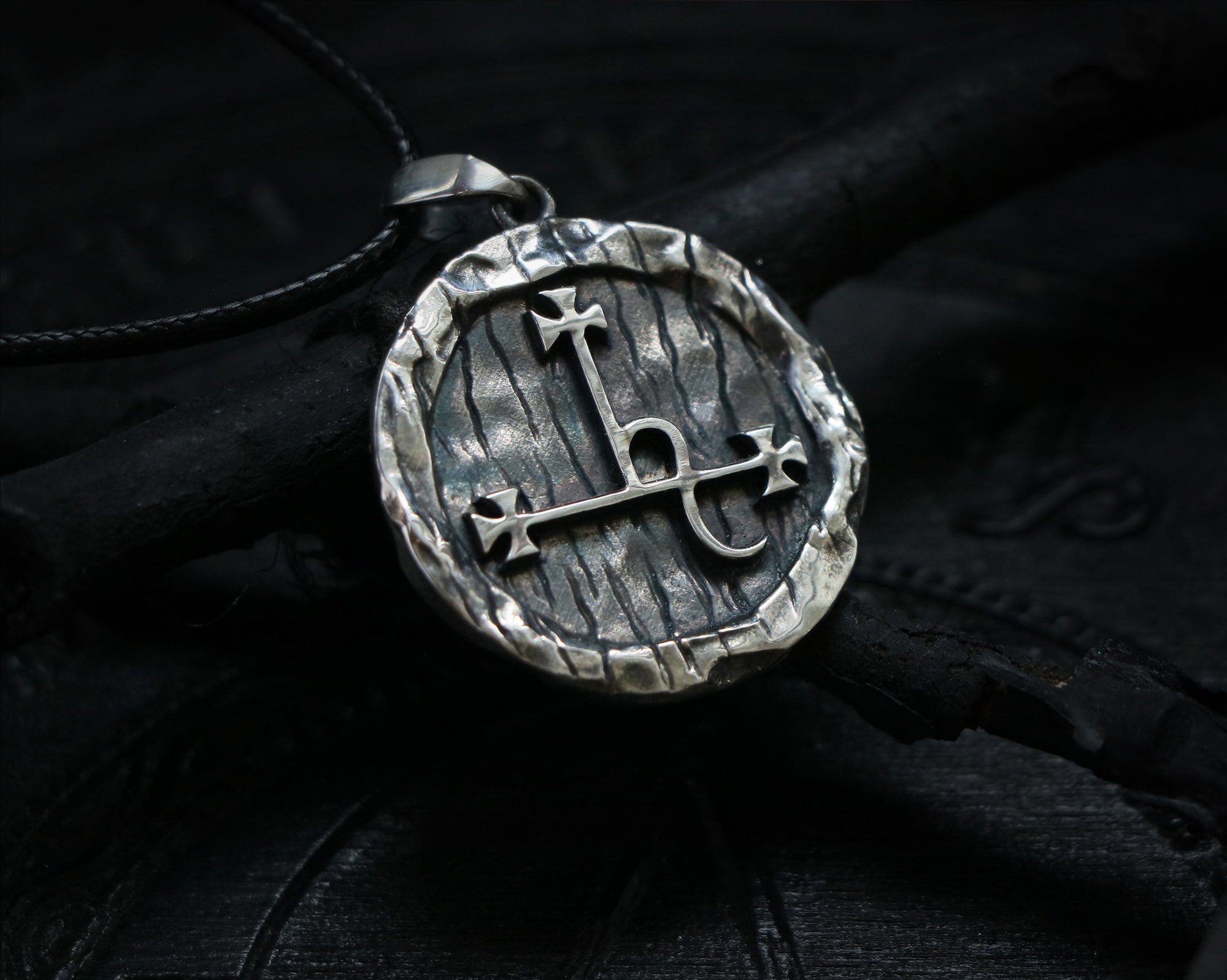 Lilith sigil necklace handmade pendant front view