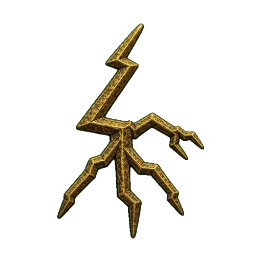 Lightning Fork of Adad symbol in the Pagan Workshop Symbols and Meanings atlas