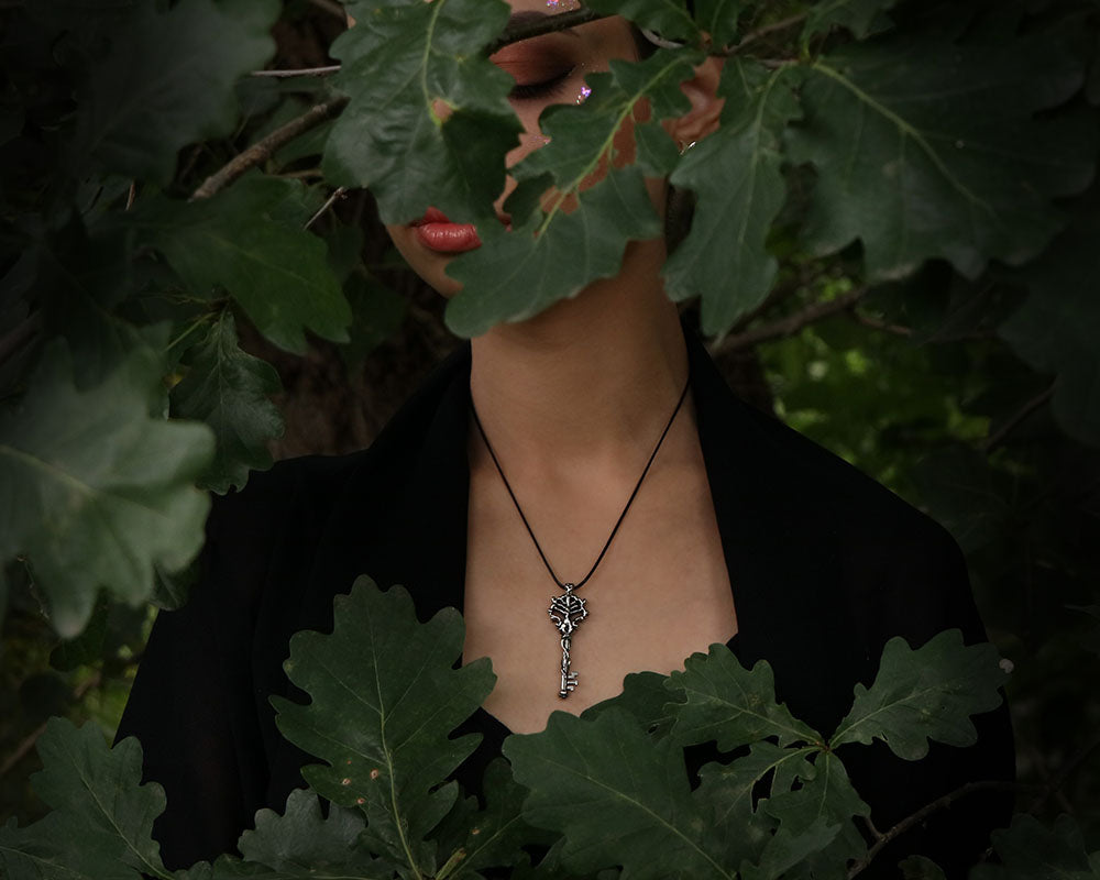 Hecate key necklace silver