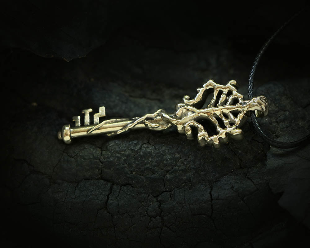 Bronze key pendant