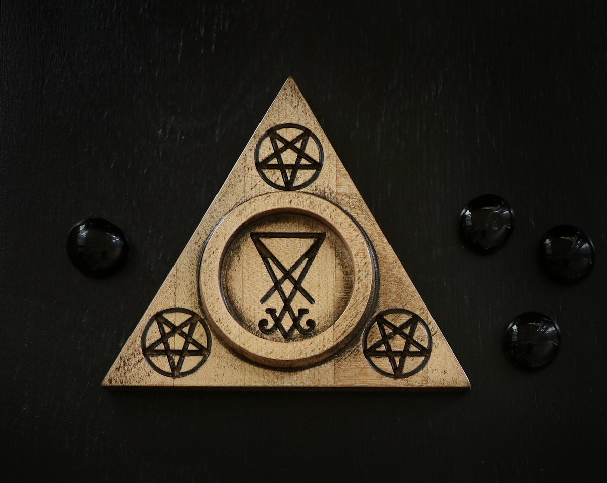 Lucifer altar candleholder