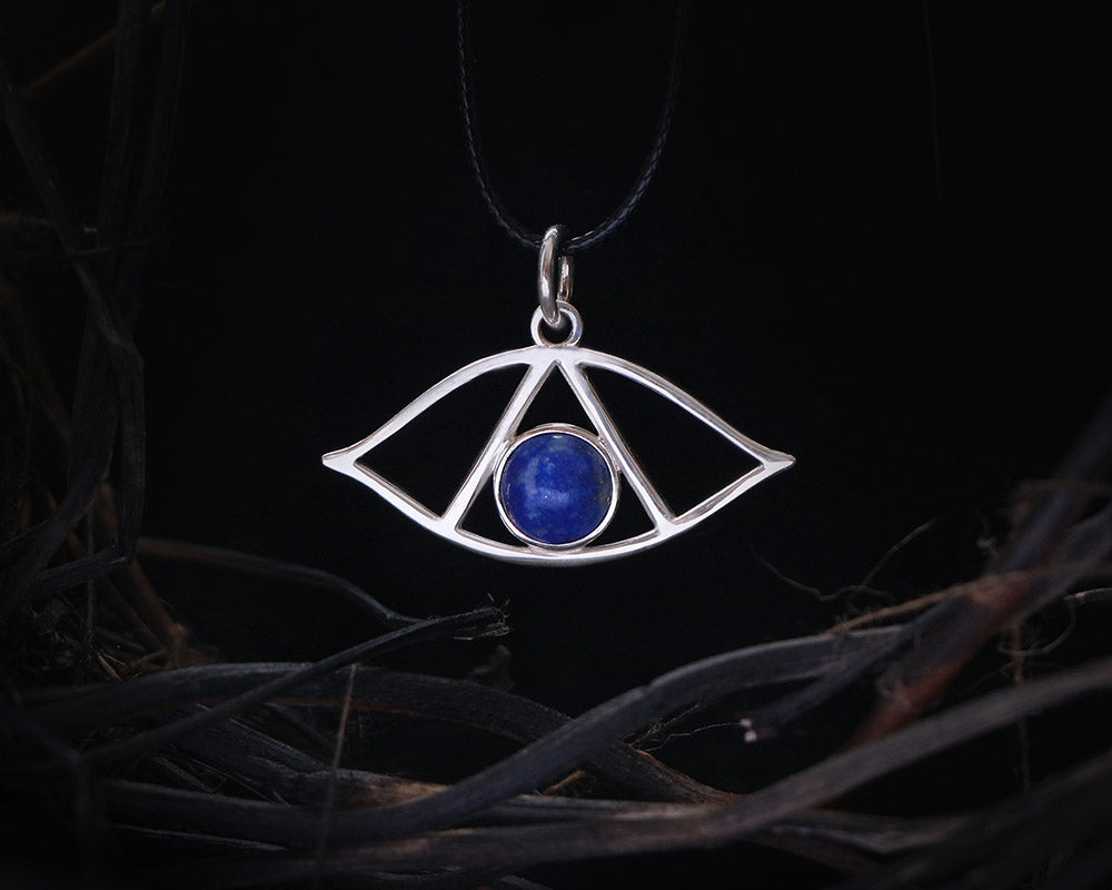 EVIL EYE Necklace with Lapiz LAZULI