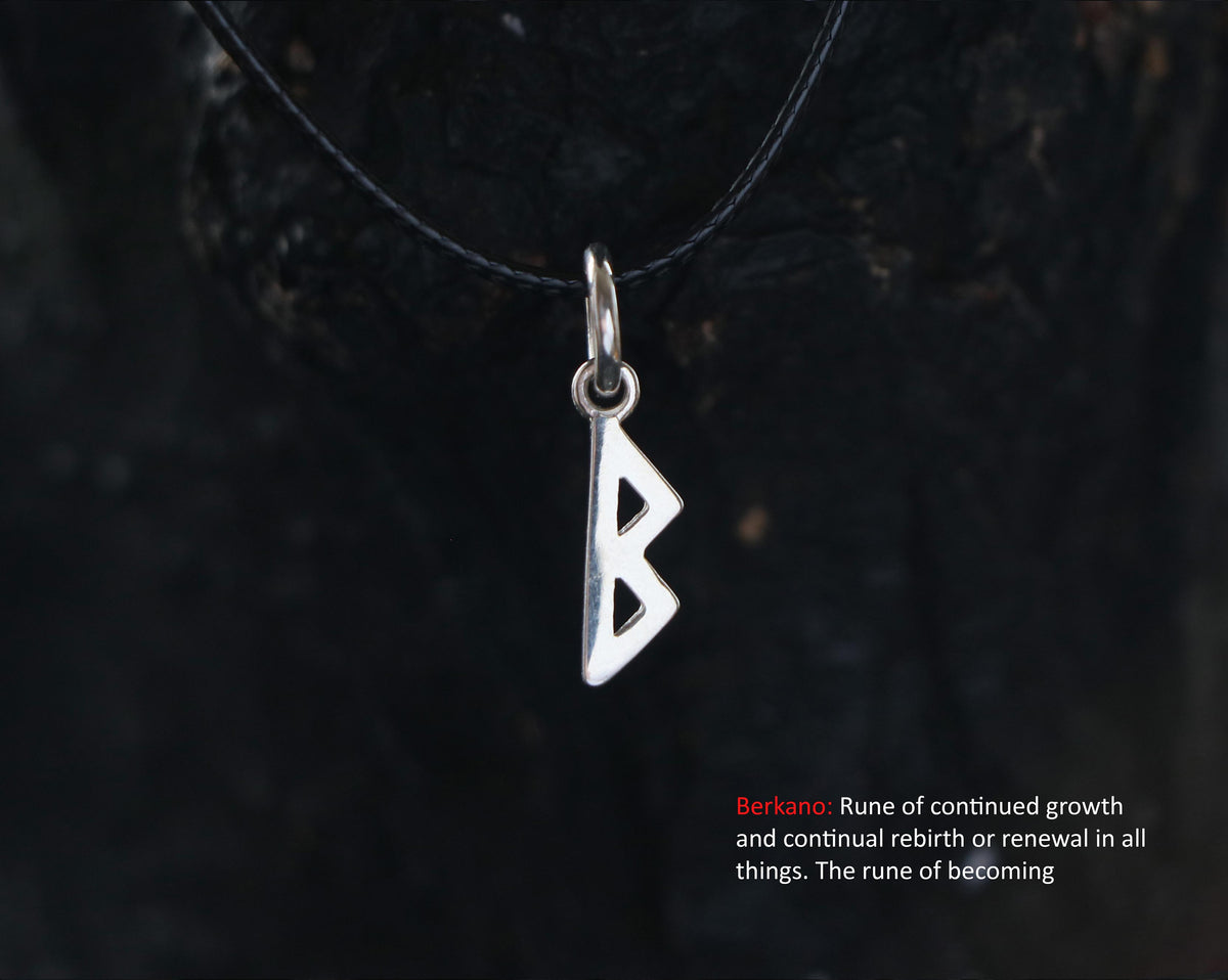 Berkano rune pendant