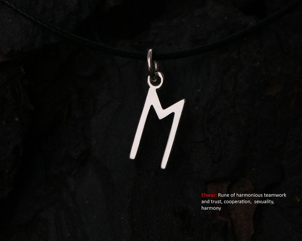ehwaz rune necklace