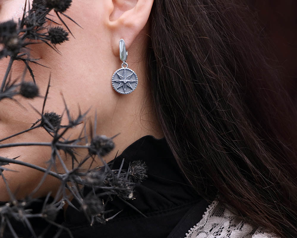 Ishtar silver earrings