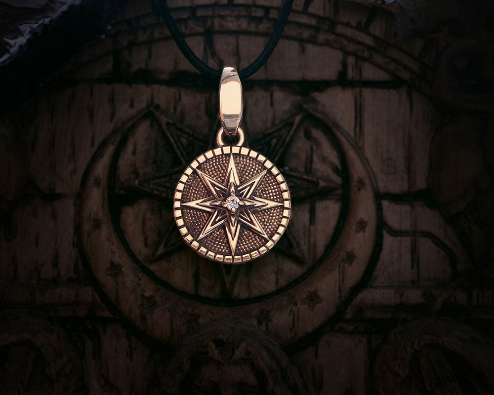 Star of Ishtar Necklace made of bronze