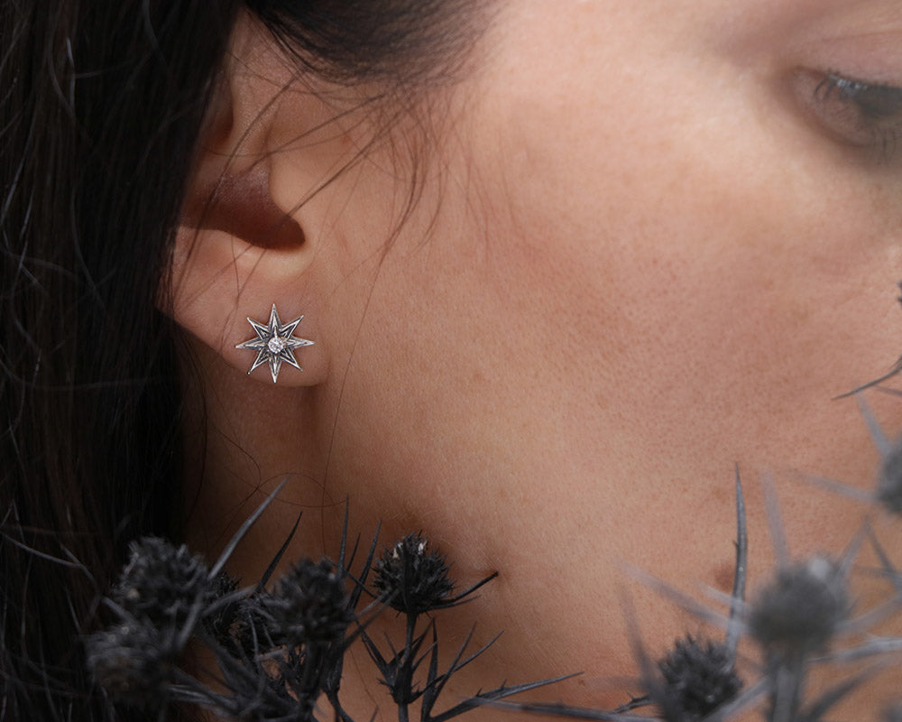 Silver earring