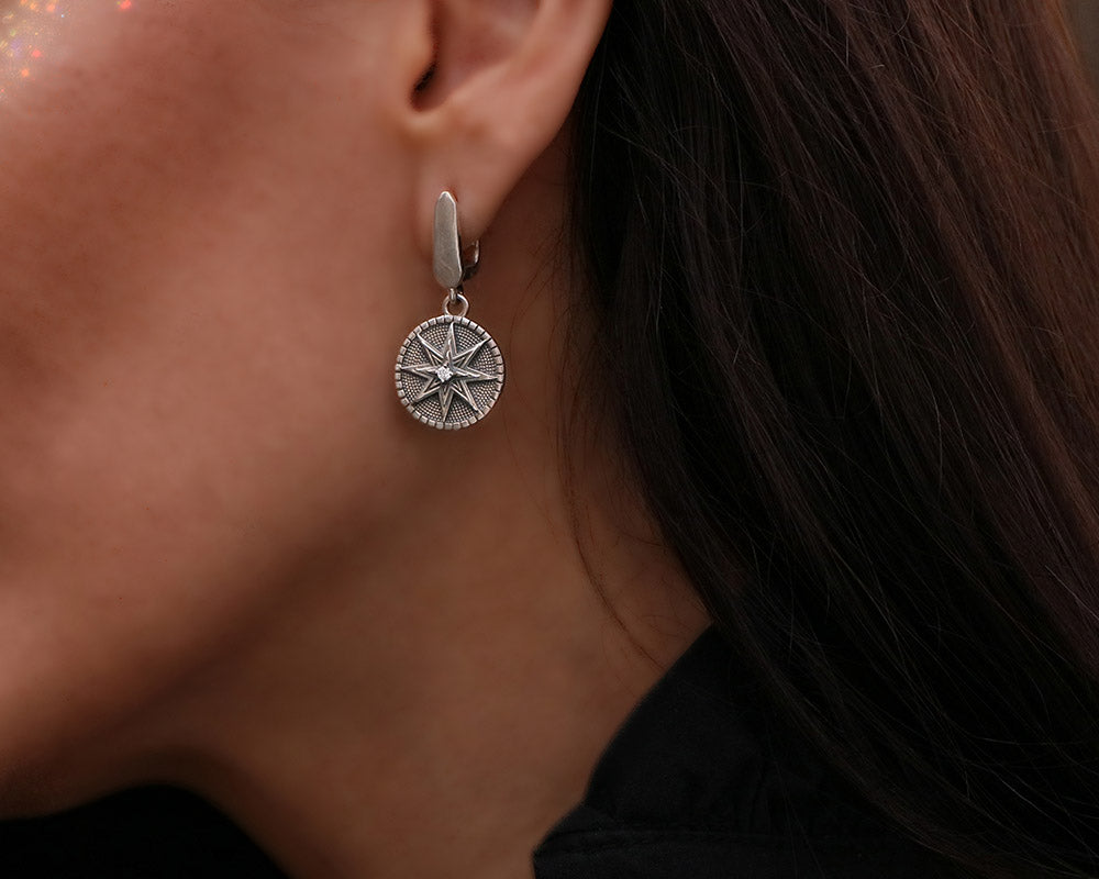Silver Ishtar Earrings