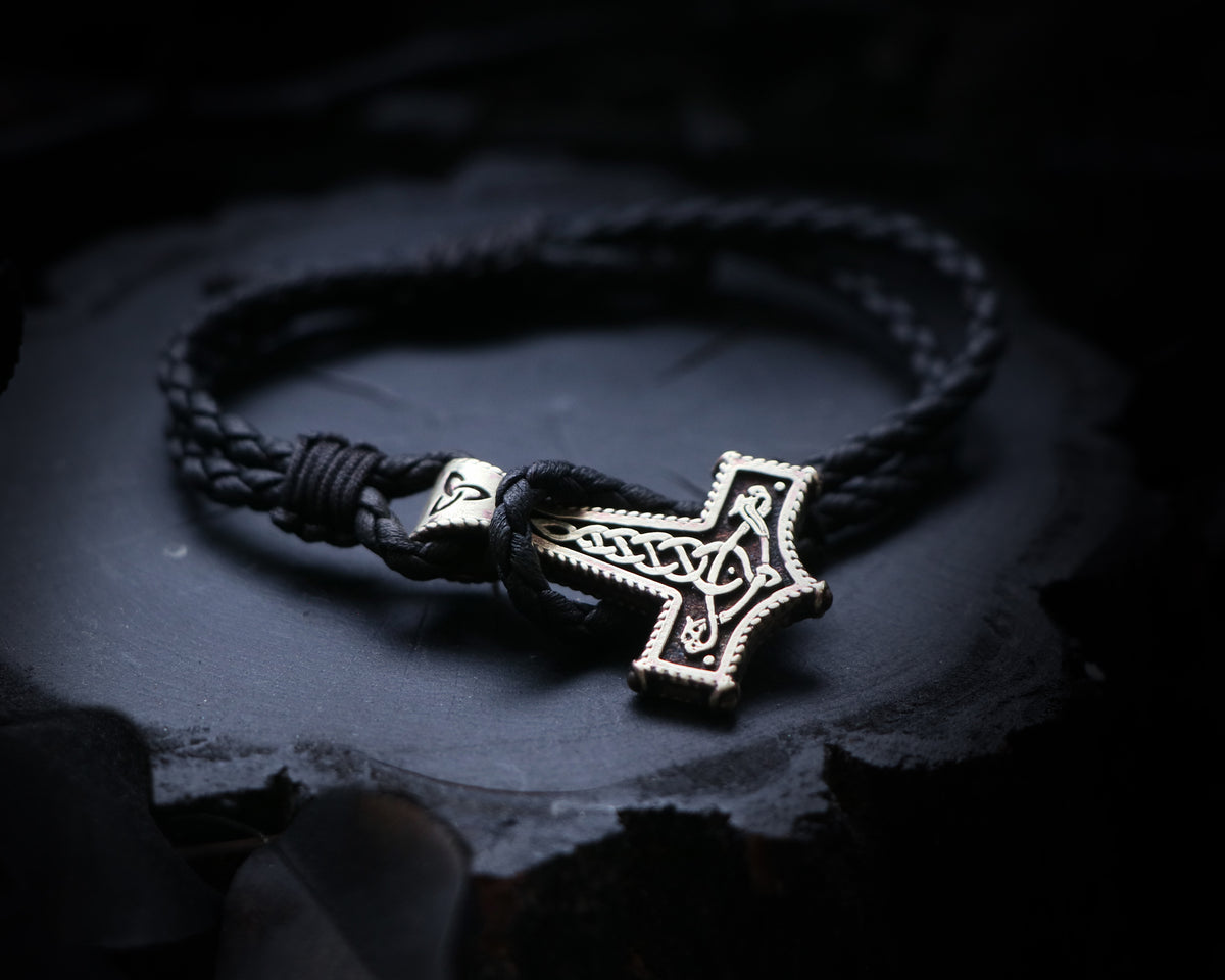 Handmade Mjolnir Bracelet by Pagan Workshop
