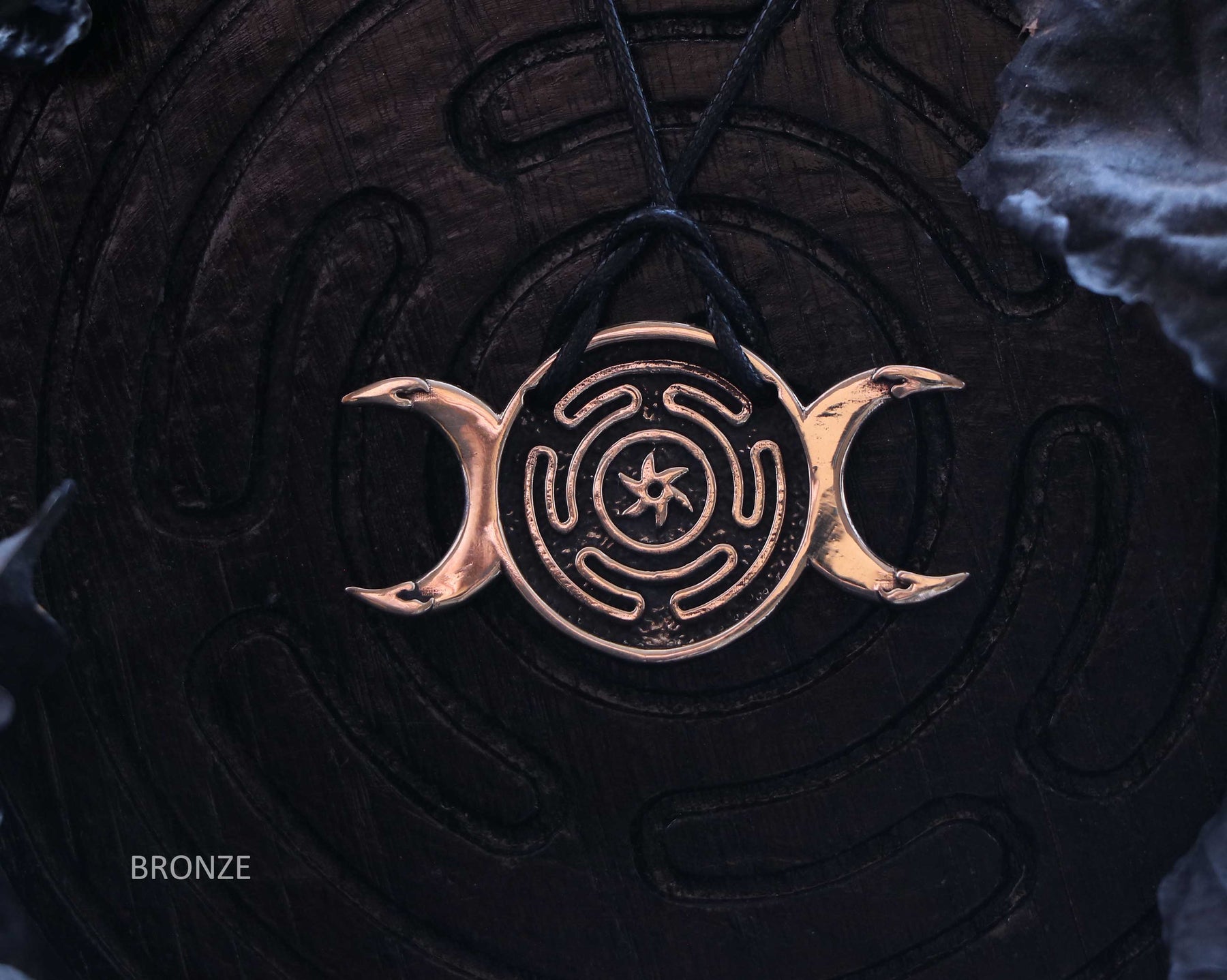 HECATE TRIPLE MOON Goddess Pendant