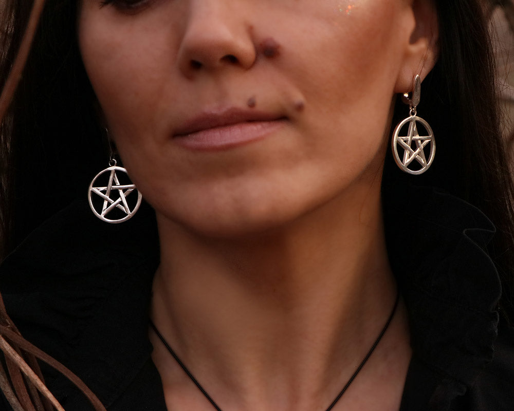 silver pentagram made of 925 sterling silver