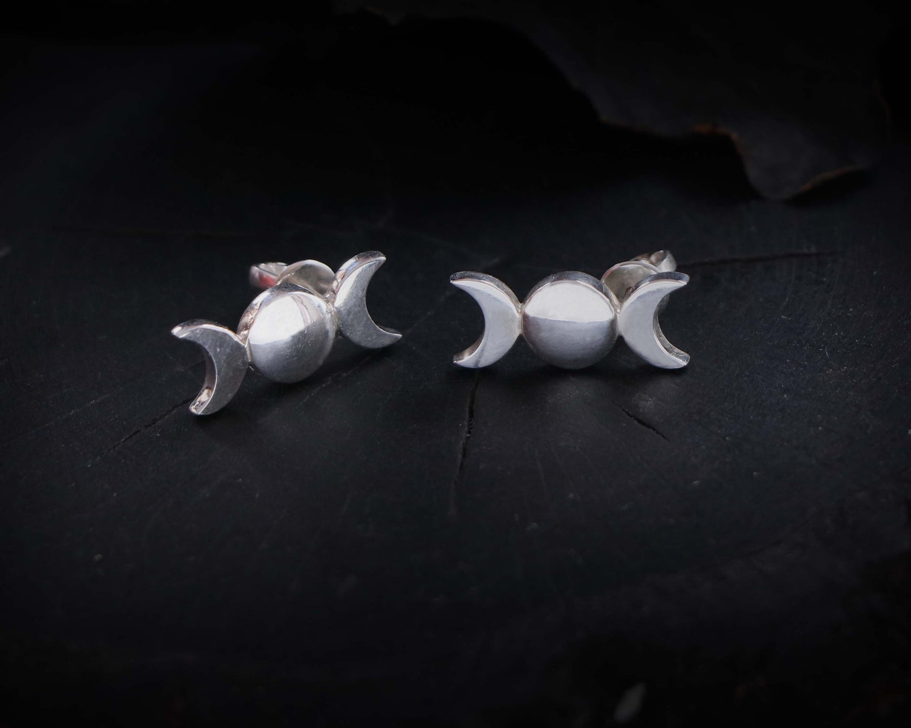TRIPLE MOON EARRINGS