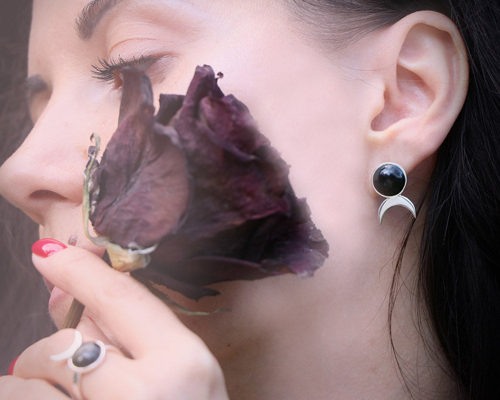 Obsidian Earrings