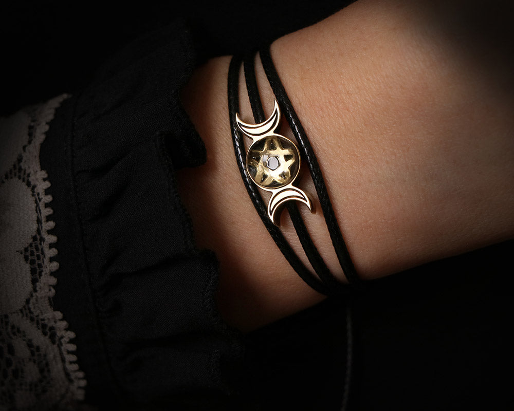triple moon bracelet