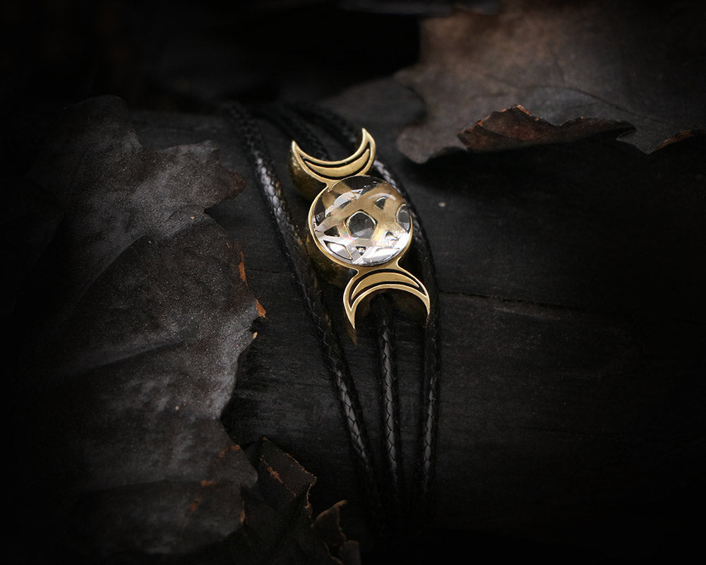 triple moon bracelet made of bronze