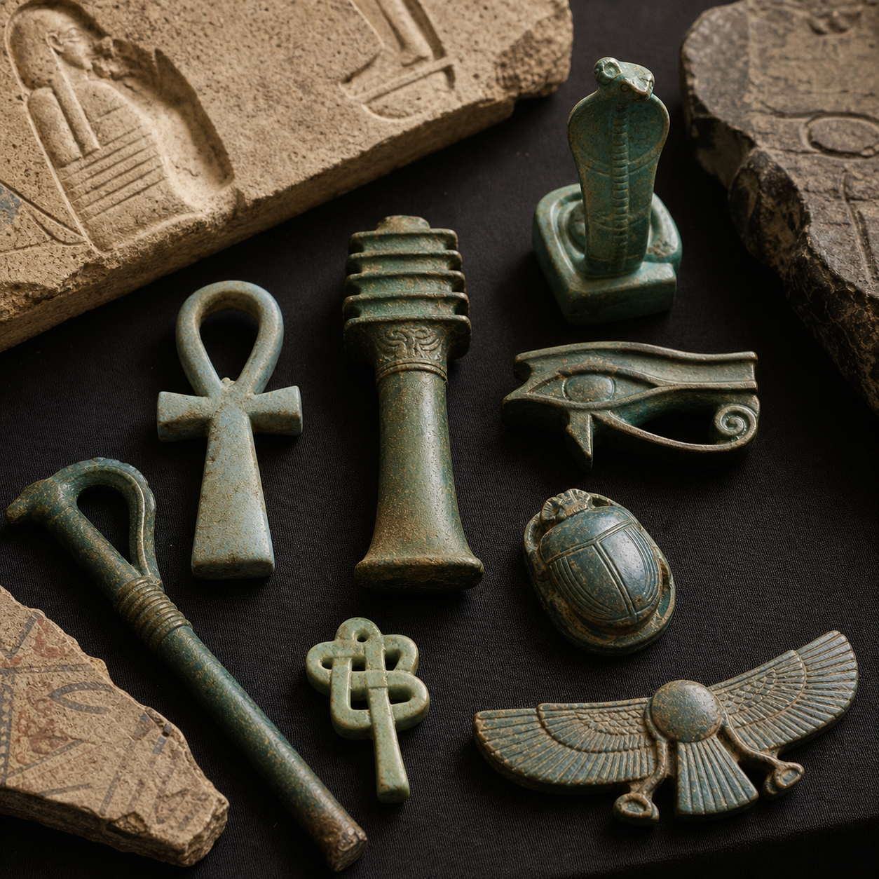 Ancient Egyptian sacred symbols