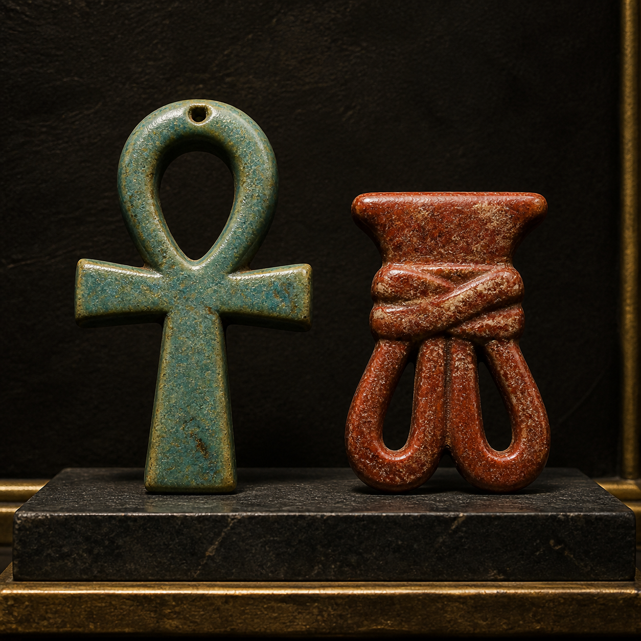 Ankh and Tyet knot compared