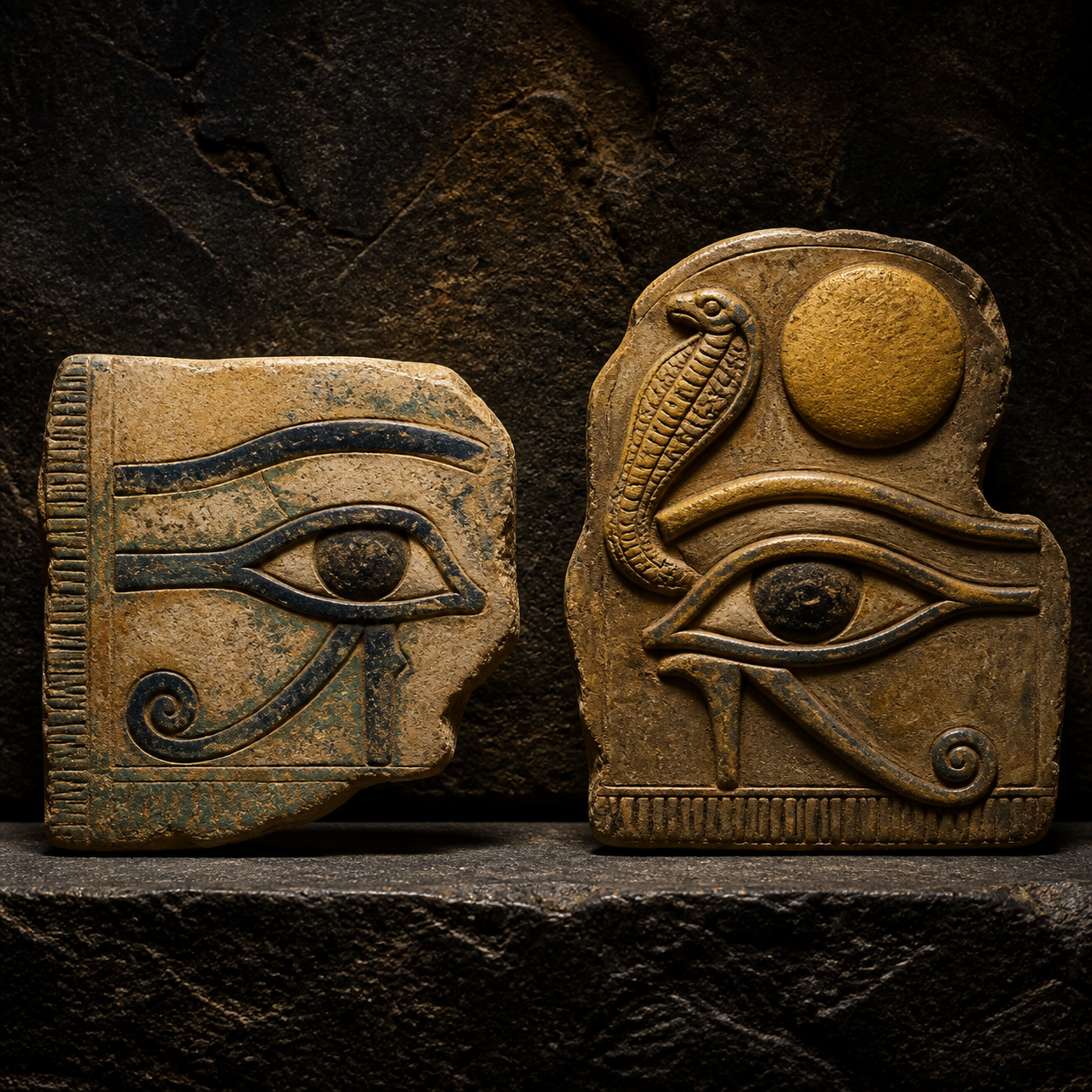 Eye of Horus and Eye of Ra compared