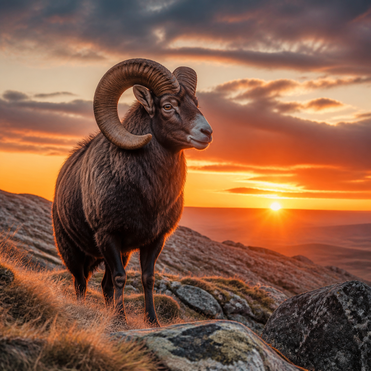 Aries zodiac constellation and ram symbolism
