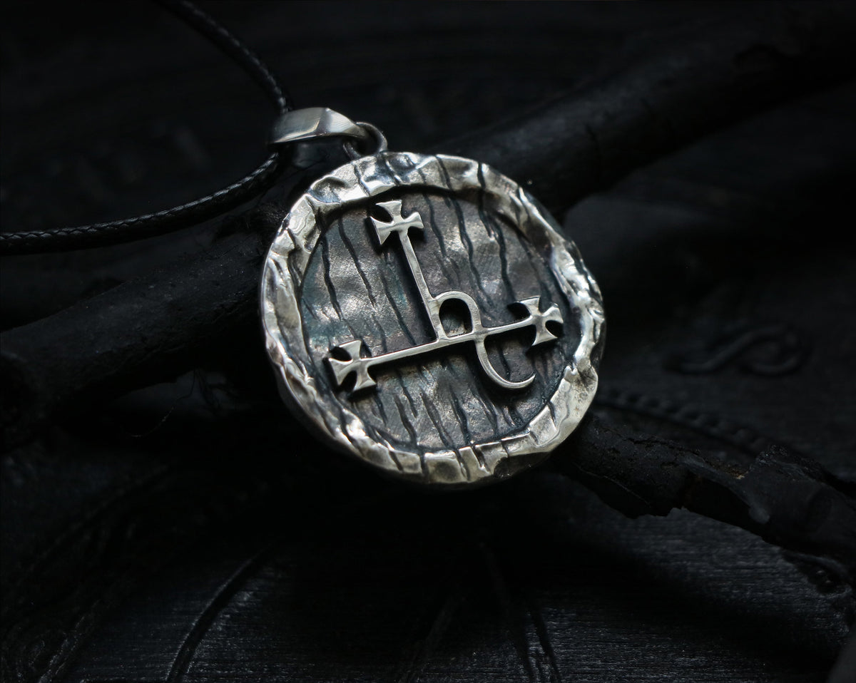 Lilith sigil necklace handmade pendant front view