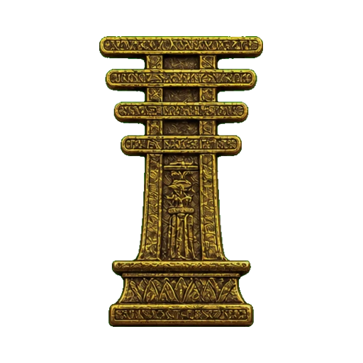 Djed Pillar symbol in the Pagan Workshop Symbols and Meanings atlas