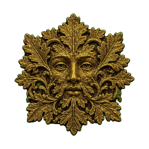 Green Man symbol in the Pagan Workshop Symbols and Meanings atlas
