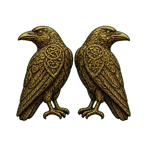 Huginn and Muninn symbol in the Pagan Workshop Symbols and Meanings atlas