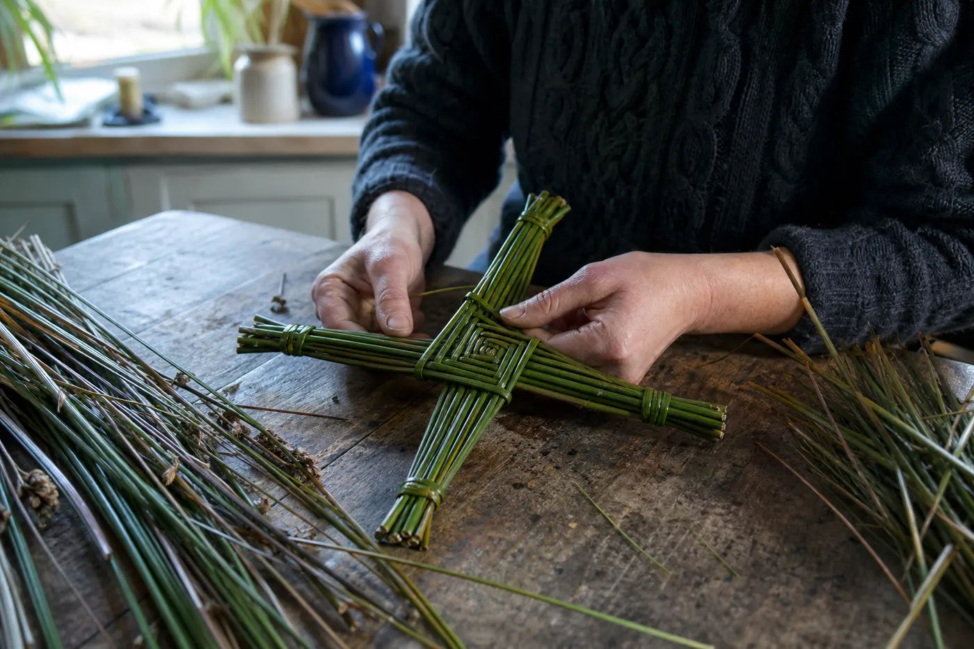 Early spring light and household preparation at Imbolc
