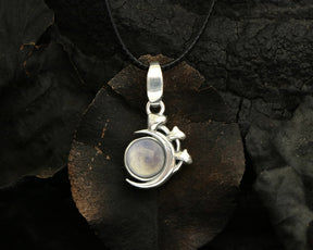 Necklace with Moonstone - Sterling Silver