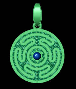 Custom Gold Wheel of Hecate neckalce