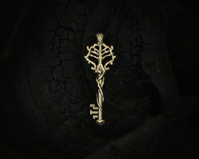 bronze Hecate key pendant
