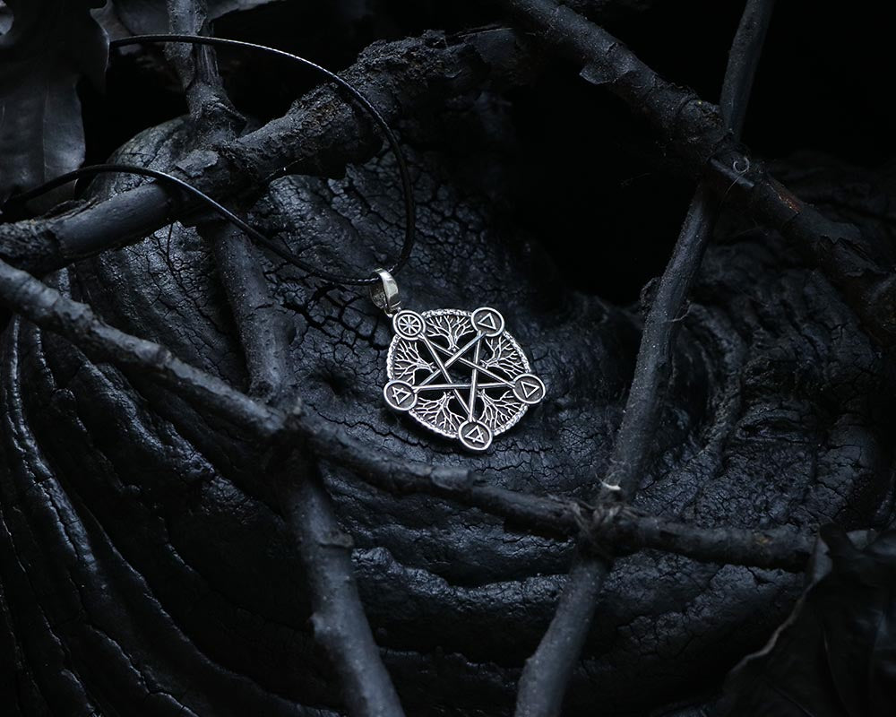 pentagram pendant made of Sterling Silver