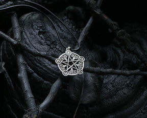 Sterling Silver pentagram with five elements