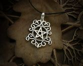 pentagram necklace made of sterling silver