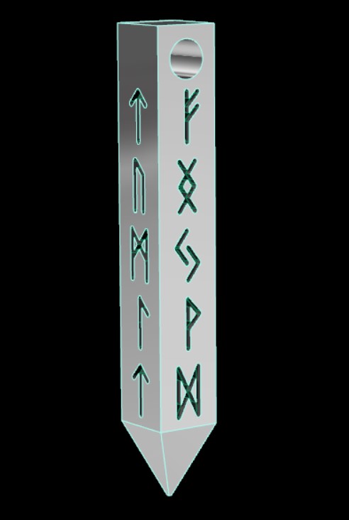 Custom Rune pendant