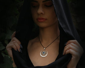star of Inanna pendant with Lazuli