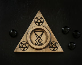 Lucifer altar candleholder