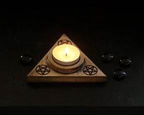 Candle holder for Lucifer Altar