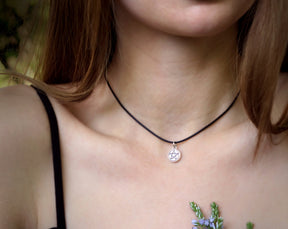 Silver pentagram Necklace