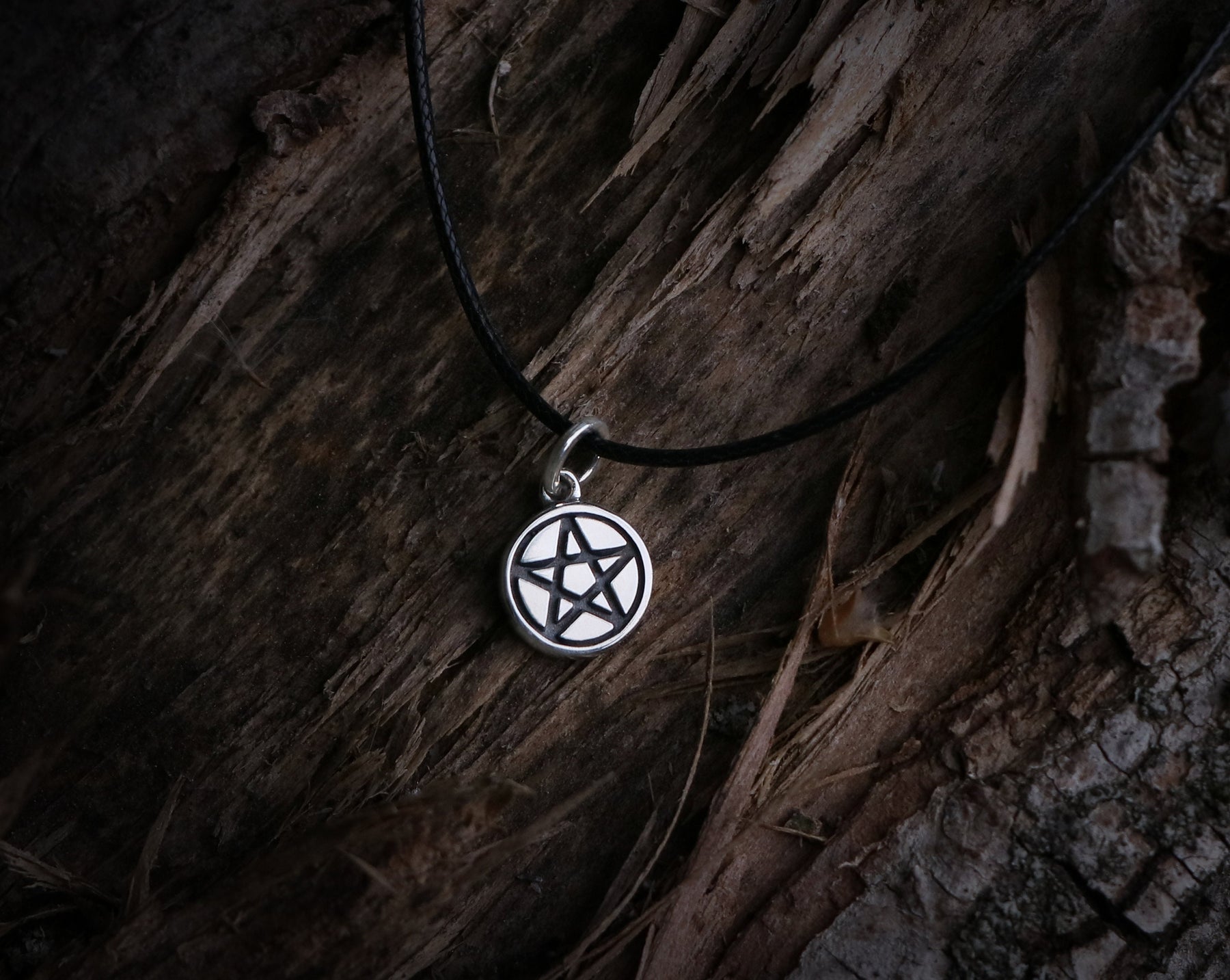 Pentacle necklace made of silver