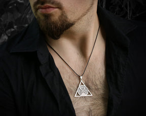 Sterling silver pendant Lucifer