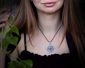 sterling silver pentagram necklace