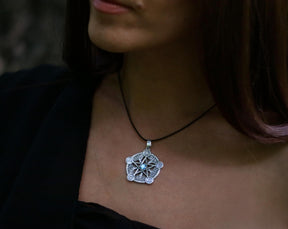 pentagram pendant made of sterling silver