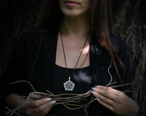 sterling silver pentagram necklace