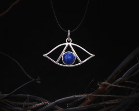 EVIL EYE Necklace with Lapiz LAZULI