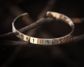 arm viking bracelet with 24 runes made of bronze