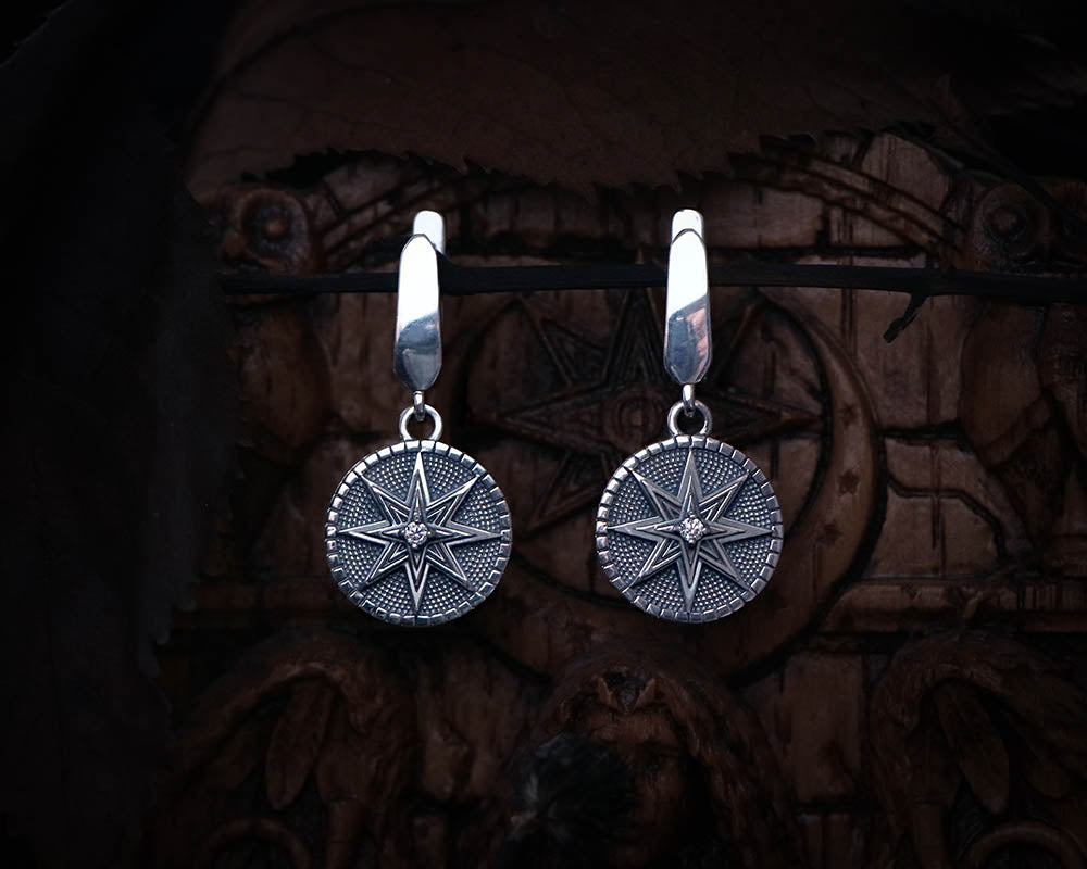 Ishtar / Innana silver earrings